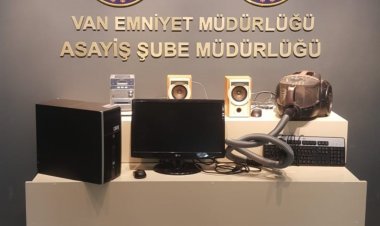 Van Emniyet Güçlerince Gerçekleştirilen  Büyük Operasyon Sonucu Hırsızlara Büyük Darbe Vuruldu