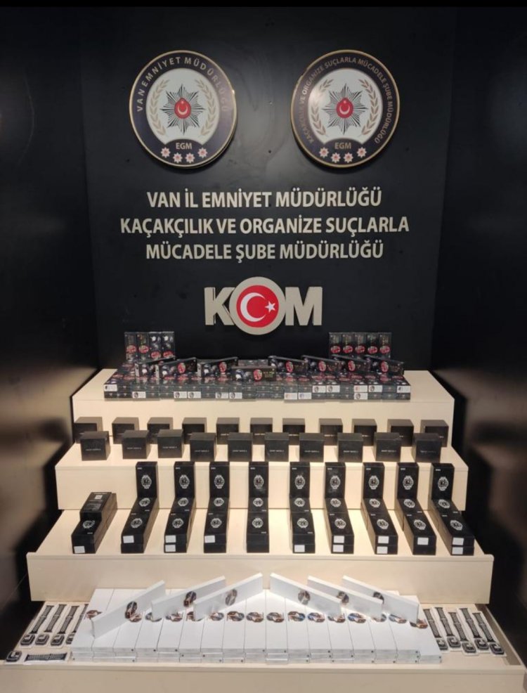 Van'da Gümrük Kaçak Mallarına El Konuldu!