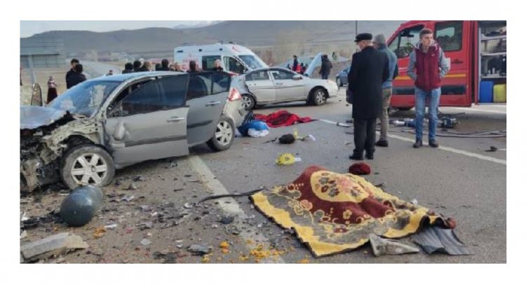 Van’da Yaşanan Feci Kazası Sonucu: 2 ölü 5 yaralı !