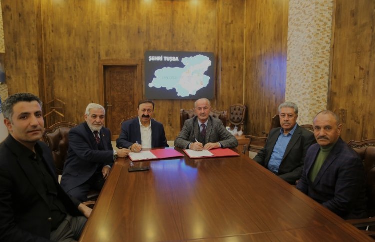 ’SOSYAL DENGE TAZMİNATI’ SÖZLEŞMESİNİ TUŞBA BELEDİYESİ’DE İMZALANDI