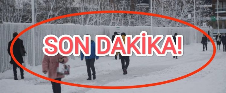 SON DAKİKA!