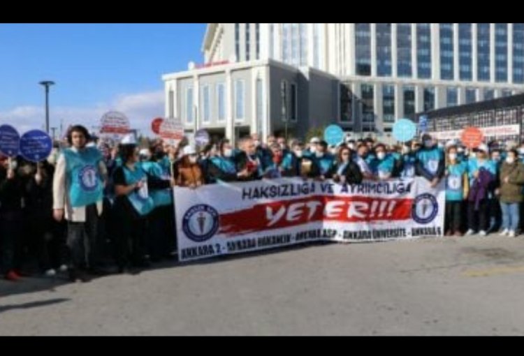 12 MADDE TALEP EDİLDİ: ANKARA'DA SAĞLIKÇILAR İŞ BIRAKTI!