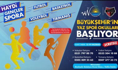 ÜCRETSİZ YAZ SPOR OKULLARI KAYITLARI BAŞLADI!