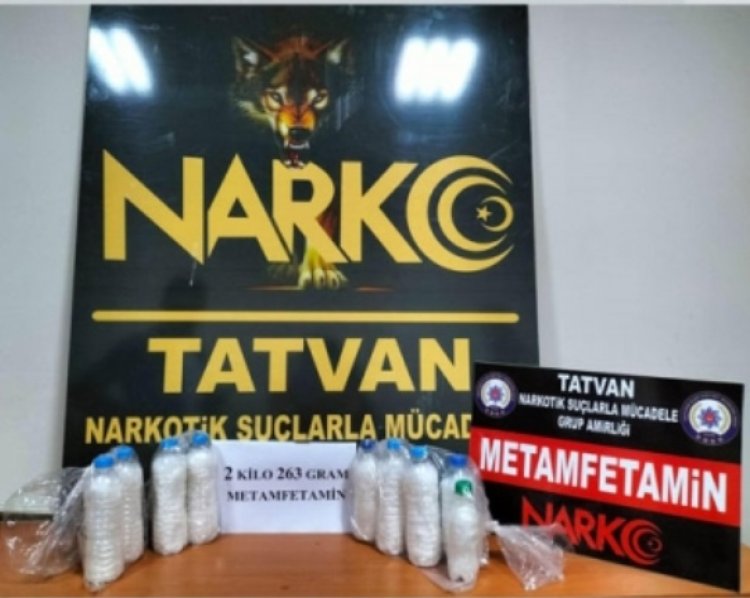 BİTLİS'İN TATVAN İLÇESİNDE 2 KİLO 263 GRAM UYUŞTURUCU MADDE ELE GEÇİRİLDİ!
