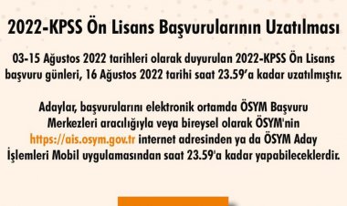 KPSS ÖN LİSANS BAŞVURU GÜNLERİ UZATILDI!