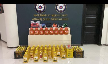 VAN'DA YAĞ HIRSIZLARI YAKALANDI!