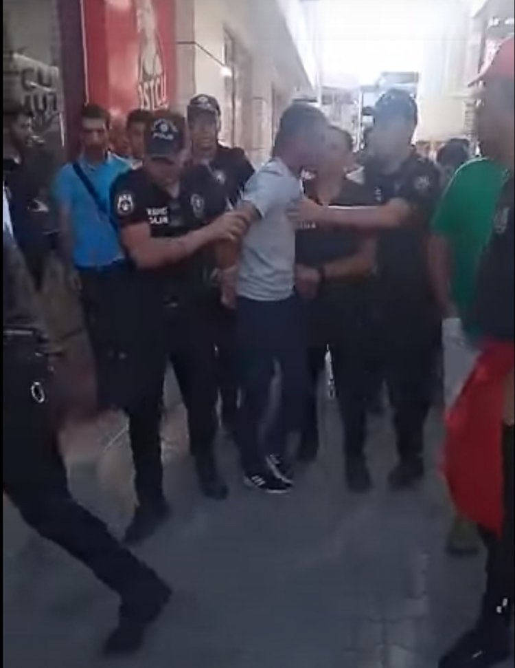 VAN'DA BİR ERKEK, KADINI DARP ETTİ!