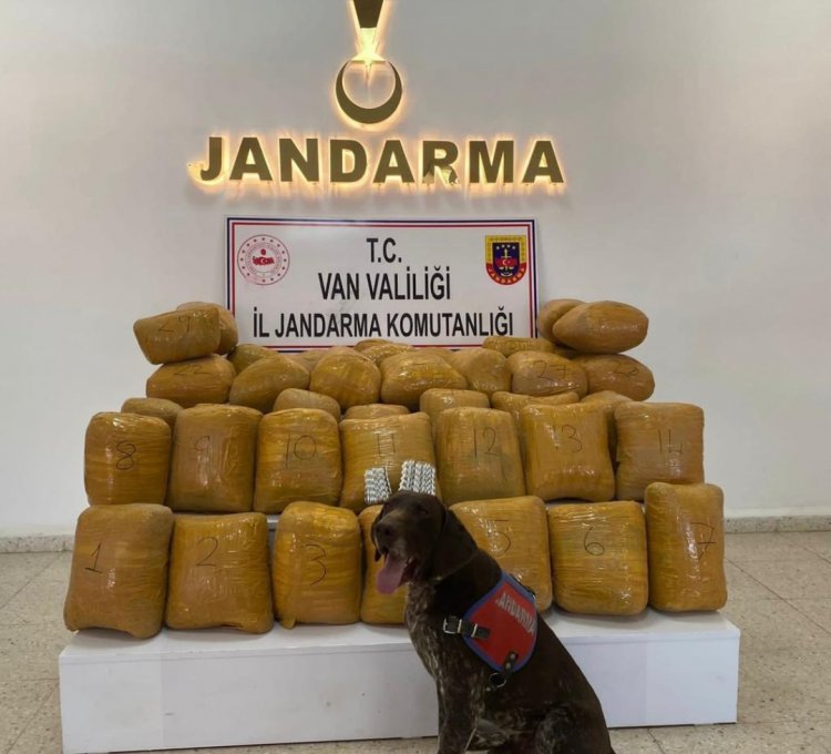 BAŞKALE'DE ARAZİYE GİZLENMİŞ 200 KG ESRAR İLE 500 ADET HAP BULUNDU!