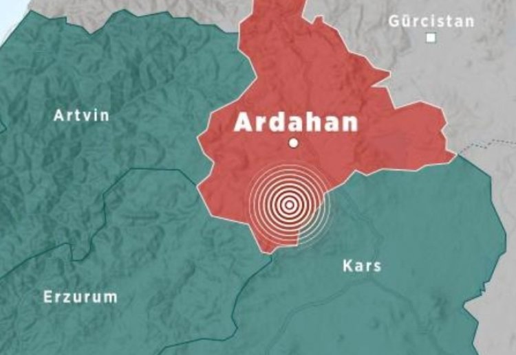 ARDAHAN'DA 5 BÜYÜKLÜĞÜNDE DEPREM !