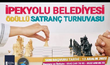 İPEKYOLU BELEDİYESİ SANAT GALERİSİNDE SATRANÇ TURNUVASI DÜZENLİYOR: KENDİNE GÜVENEN GELSİN...