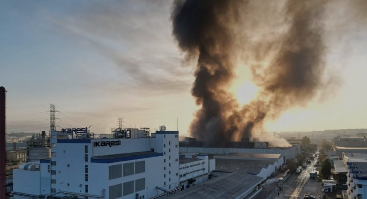 BURSA'DAKİ TEKSTİL FABRİKASI YANGINI DEVAM EDİYOR!
