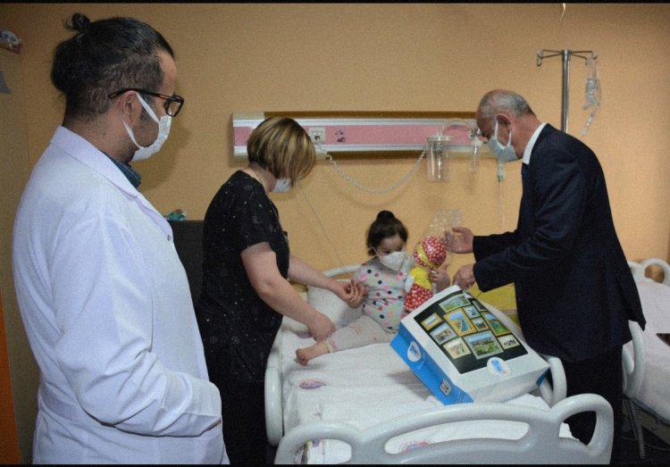 TUŞBA BELEDİYESİ'NDEN LÖSEMİLİ ÇOCUKLAR HAFTASINDA ANLAMALI ZİYARET!