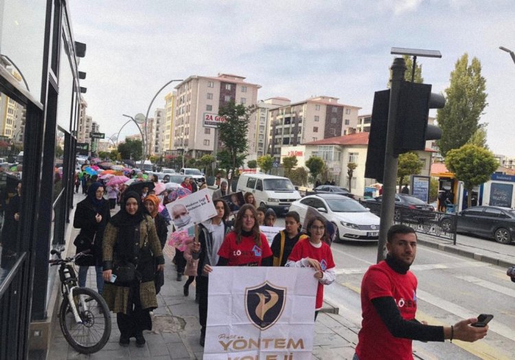 VAN YÖNTEM KOLEJİ BU DEFADA LÖSEMİLİ ÇOCUKLAR İÇİN YÜRÜYÜŞ DÜZENLEDİ!