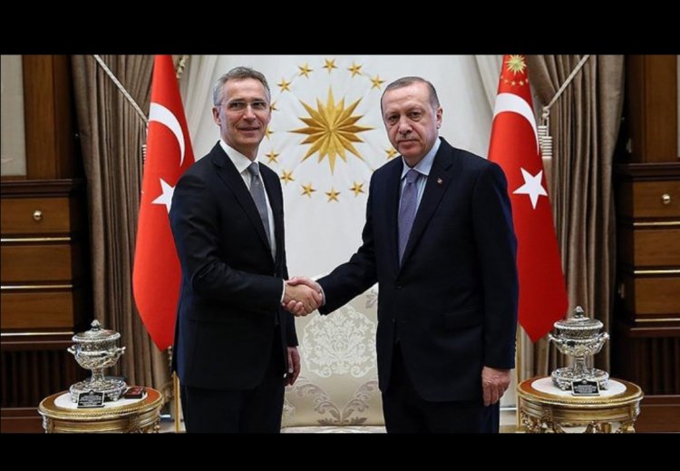 CUMHURBAŞKANI RECEP TAYYİP ERDOĞAN, NATO GENEL SEKRETERİ STOLTENBERG'LE GÖRÜŞTÜ!