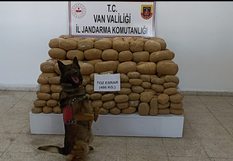 VAN'DA 486 KG ESRAR ELE GEÇİRİLDİ!