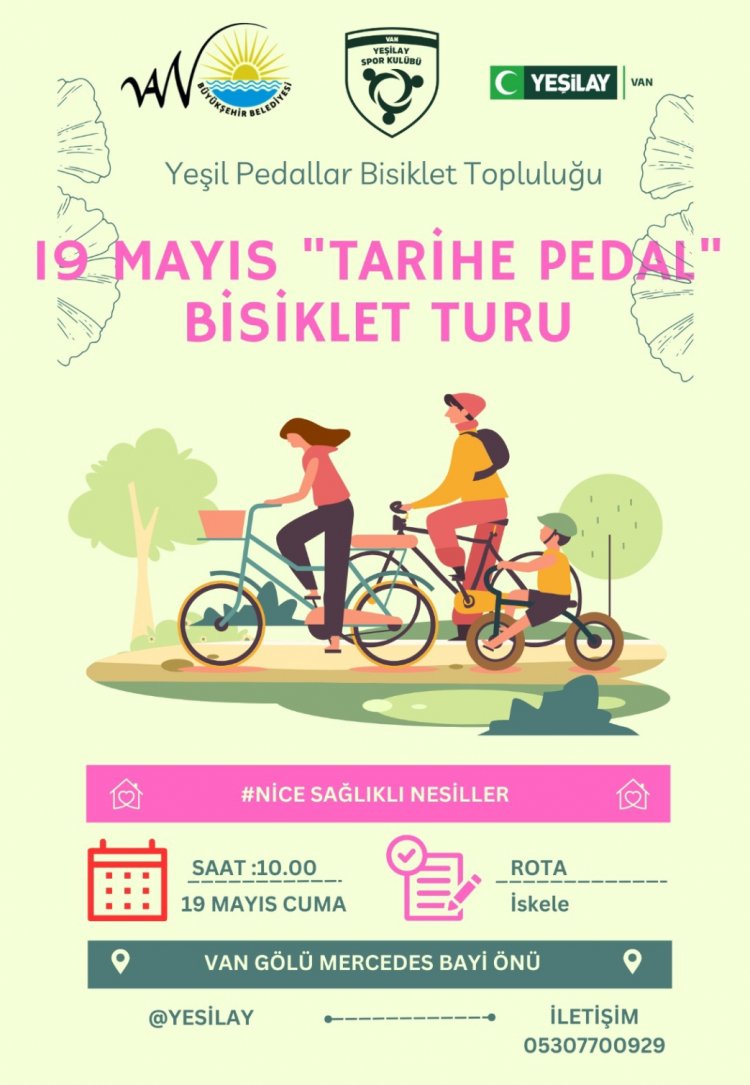 BÜYÜKŞEHİR 19 MAYIS GÜNÜ BİSİKLET TUR ETKİNLİĞİ DÜZENLİYOR!