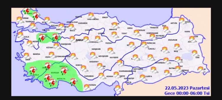 METEOROLOJİDEN KUVVETLİ SAĞANAK YAĞIŞ UYARISI!