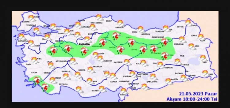 METEOROLOJİDEN KUVVETLİ SAĞANAK YAĞIŞ UYARISI!
