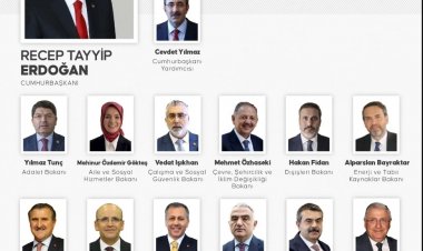 CUMHURBAŞKANI ERDOĞAN YENİ KABİNE ÜYELERİNİ AÇIKLADI!