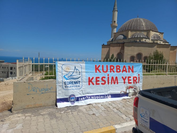 EDREMİT BELEDİYESİ KURBANLIK KESİM YERLERİNİ BELİRLEDİ