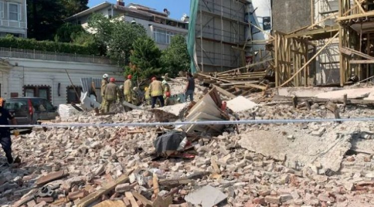 İSTANBUL'UN BEŞİKTAŞ İLÇESİNDE BİNA ÇÖKTÜ: 1 KİŞİ HAYATINI KAYBETTİ!
