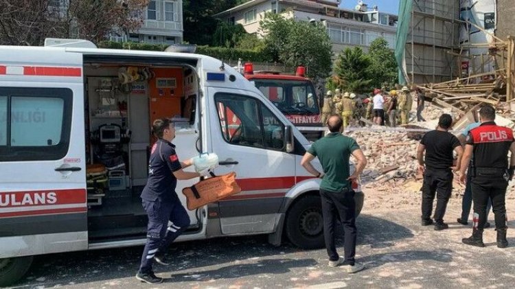 İSTANBUL'UN BEŞİKTAŞ İLÇESİNDE BİNA ÇÖKTÜ: 1 KİŞİ HAYATINI KAYBETTİ!