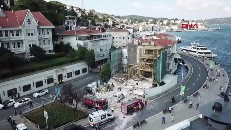 İSTANBUL'UN BEŞİKTAŞ İLÇESİNDE BİNA ÇÖKTÜ: 1 KİŞİ HAYATINI KAYBETTİ!