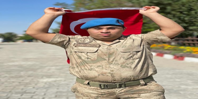 DOWN SENDROMLU FARUK'UN ASKERLİK HAYALİ GERÇEKLEŞTİRİLDİ!