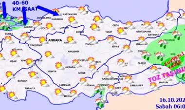 METEOROLOJİ UYARDI: HAVA SICAKLIKLARI AZALIYOR, KUVVETLİ YAĞIŞ VE RÜZGAR UYARISI 