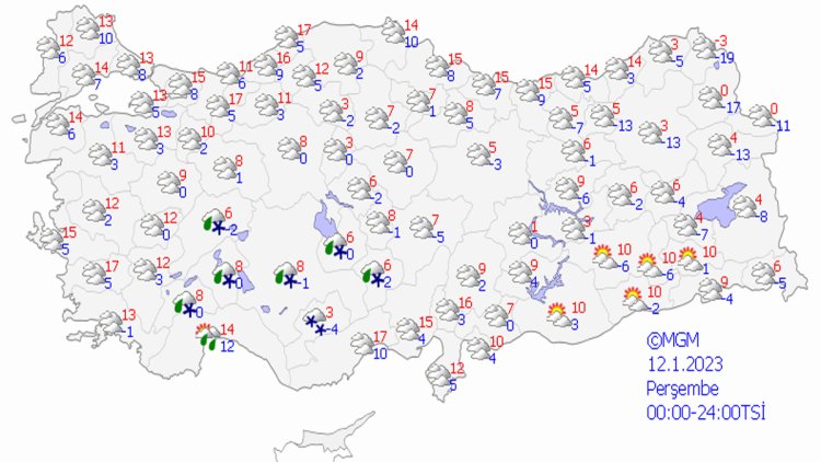 METEOROLOJİ'DEN KAR YAĞIŞI UYARISI