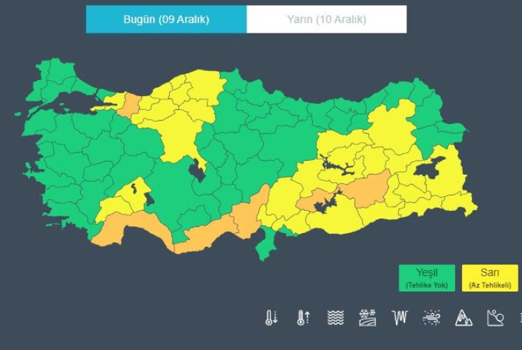 METEOROLOJİ UYARDI: 5 GÜNLÜK HAVA TAHMİNİNDE SICAKLIKLAR DÜŞÜYOR KAR GELİYOR