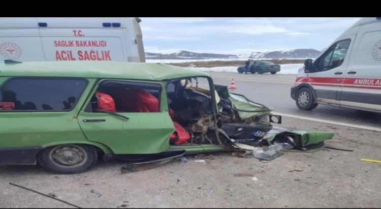 VAN’DA FECİ TRAFİK KAZASI: 1 ÖLÜ 3 YARALI!