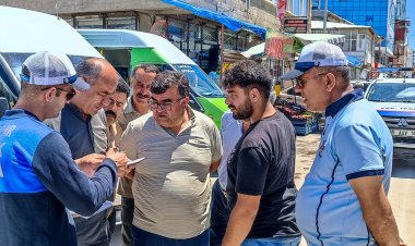 BÜYÜKŞEHİR BELEDİYESİ VAN'IN ERCİŞ İLÇESİNDE TRAFİK DENETİMİ YAPTI