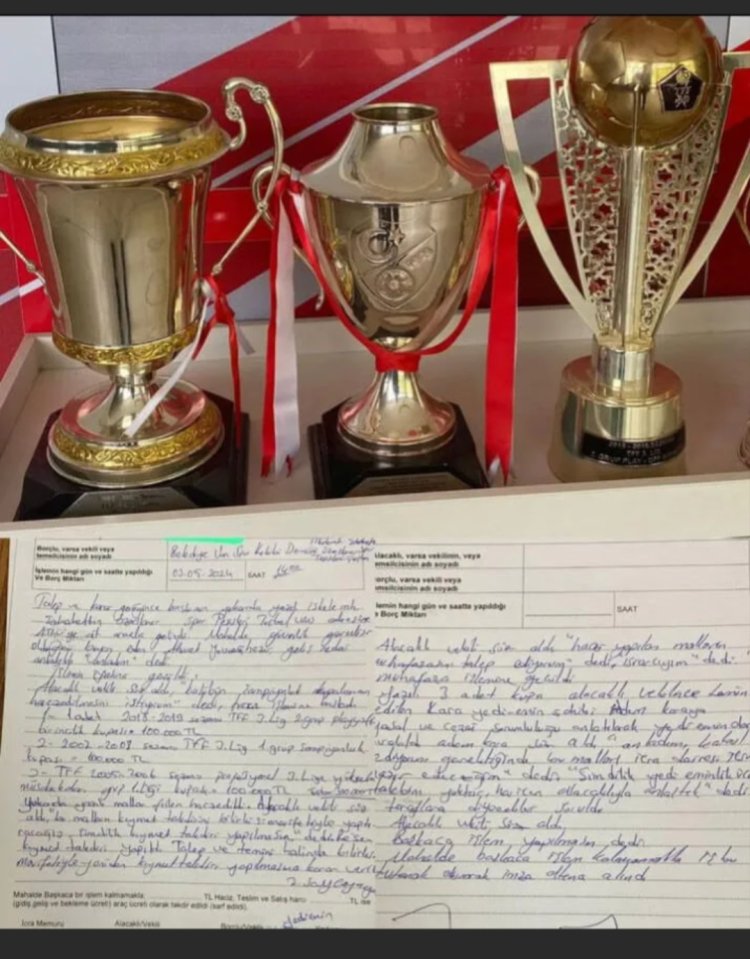 VAN SPOR KULÜBÜ'NE HACİZ GELDİ: KUPALARI ALDILAR!