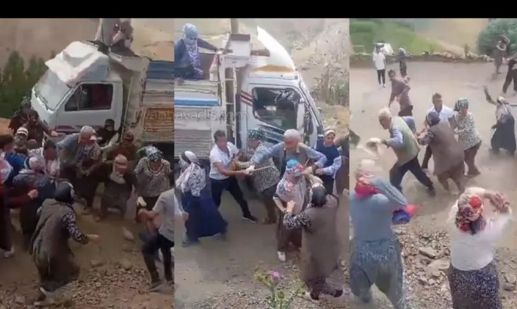 BAŞKALE’DE TAŞLI SOPALI ARAZİ KAVGASI: 1'İ KADIN 3 YARALI 