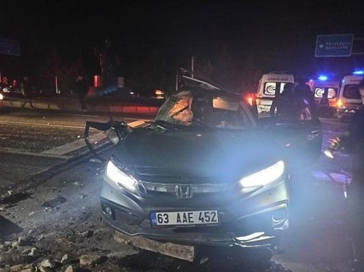 ŞANLIURFA KAZA: 2 OTOMOBİL ÇARPIŞTI, İL BAŞKANI ÖLDÜ