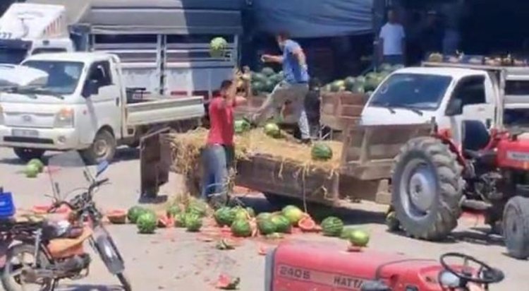 Karpuzları Yere Atan 2 üretici Hakkında 17 Milyon Lira Ceza!