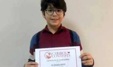 Caribou Matematik Dehası11 Yaşındaki Ali Erdem, Dünya Şampiyonu Oldu!