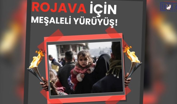 Van’da "Rojava İçin Meşaleli Yürüyüş" Hazırlığı