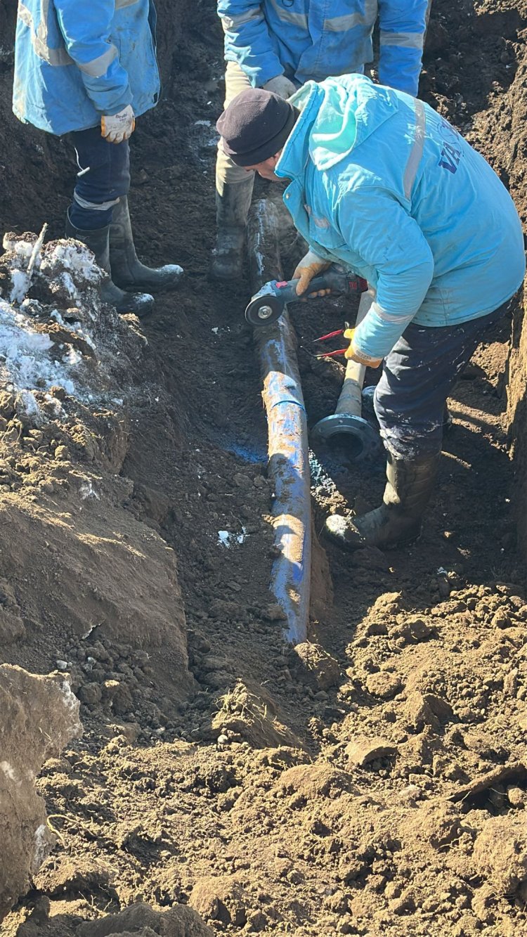 VASKİ’den Özalp’ta Kritik Müdahale: Ana Şebeke Hattı Onarıldı