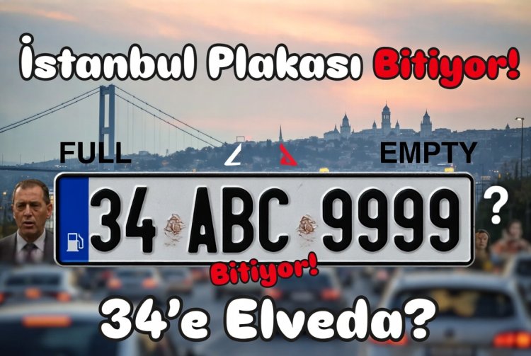 İstanbul'da Plaka Serileri Tükeniyor: Sadece 5 Harf Grubu Kaldı